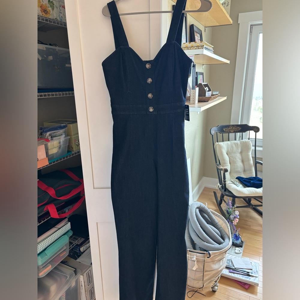 Brand new Express denim jumpsuit